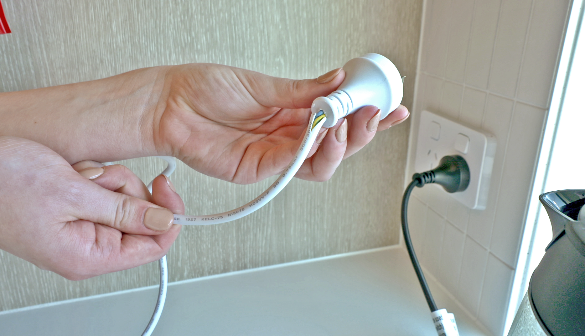 Damaged electrical cord
